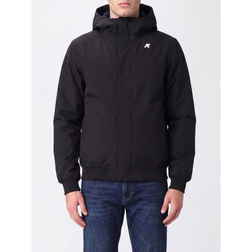 K-Way Men Joachim Short Waterproof Nylon Windbreaker Jacket K-Way With Hood